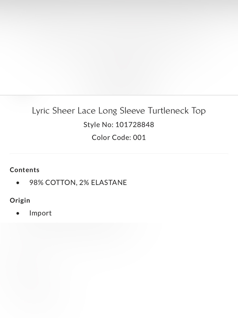 NWT Lyric Sheer Luxe Long Sleeve Turtleneck - Picture 6 of 6